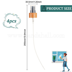 Пластиковая и бамбуковая бутылка-распылитель сменная верхняя часть насоса-дозатора&nbsp;LS-MRMJ-WH0087-11A