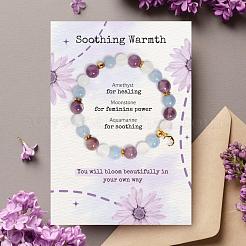 Эластичные браслеты из нержавеющей стали и драгоценных камней в европейском стиле&nbsp;SF6805