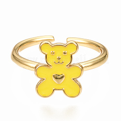 Манжеты из латуни с эмалью RJEW-N035-020-NF