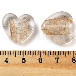 Сердца ручной работы Lampwork бисер&nbsp;LAMP-U003-01M