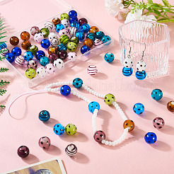 64шт 16 стиля ручной работы бусины лэмпворк LAMP-TA0001-59C
