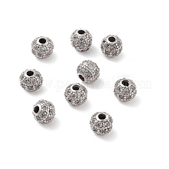 Круглые латунные микро проложить кубического циркония бусы&nbsp;LS-ZIRC-N016-01P-4MM