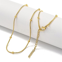 Ионное покрытие (ip) 304 нержавеющая сталь змея цепи ожерелья NJEW-R266-04G