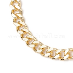 Ожерелья из латуни толщиной 8 мм в кубинском стиле для мужчин и женщин.&nbsp;NJEW-JN05881