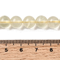 Нити из натуральных бусин лимонного кварца (обработанных нагреванием)&nbsp;G-G286-A04-8mm-01