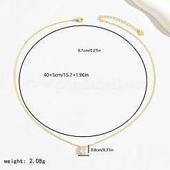Винтажное серебряное ожерелье S925 с цирконием TX8720