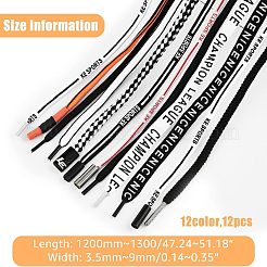 12 шт. полиэстеровые сменные шнуры для затягивания AJEW-FH0002-82