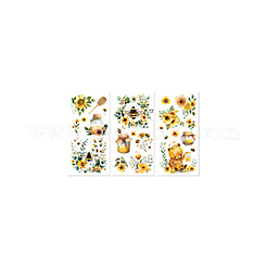 3 лист 3 стиля ПВХ водонепроницаемые декоративные наклейки&nbsp;DIY-WH0404-111