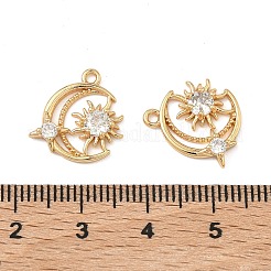 Латунные подвески в виде луны и солнца&nbsp;KK-A286-03G