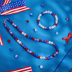 240 шт. 6 цвета окрашенные распылением хрустальные стеклянные бусины CCG-PH0001-19