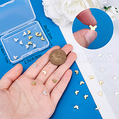 50шт 2 цвета латунные бусины KK-BBC0015-28