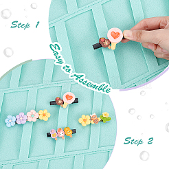 Мягкие войлочные заколки большой емкости для хранения вешалки AJEW-WH0332-92A