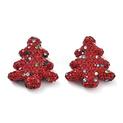 Елка полимерная глина стразы бусины&nbsp;CLAY-NH0001-14