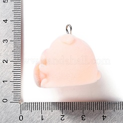 Милые подвески из флокированной смолы&nbsp;RESI-A040-02B