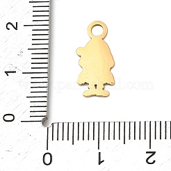 Рождественские эмалевые подвески из нержавеющей стали 304&nbsp;LS-STAS-I356-02G-01