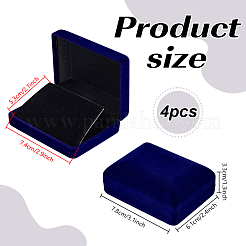 Пластиковая обложка с бархатными упаковочными коробками для брошей&nbsp;VBOX-WH0012-07B