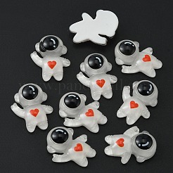 Кабошоны из полупрозрачной смолы космической тематики&nbsp;LS-RESI-WH0021-50B