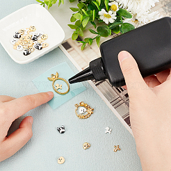 35 шт. 7 кабошона из сплава в виде собаки&nbsp;MRMJ-OC0003-64