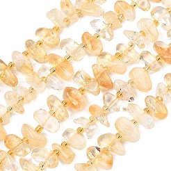 Природный цитрин бисер нитей&nbsp;G-F821-A01-01