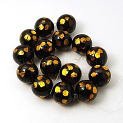 Стеклянные бусины FOIL-G023-20mm-M