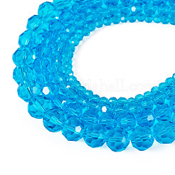 4 нить 4 вида прозрачных стеклянных бусин&nbsp;GLAA-TA0002-61