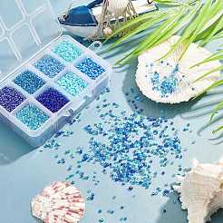 200г 8 стиля 12/0 стеклянных бисера SEED-PH0001-35