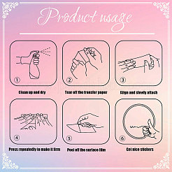 Водонепроницаемые светоотражающие пластиковые зеркальные наклейки DIY-WH0668-009