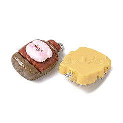 16шт 16 стиля непрозрачные подвески из смолы&nbsp;RESI-V001-03