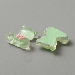 Кабошоны из полупрозрачной смолы&nbsp;RESI-WH0035-28D