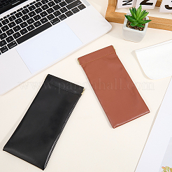 2шт 2-цветный прямоугольный чехол для очков из искусственной кожи&nbsp;ABAG-CN0001-22