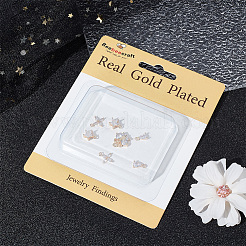 12шт 3 стильные латунные подвески из кубического циркония KK-BBC0011-55