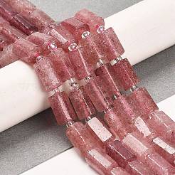 Природного кварца клубники нитей бисера G-G068-A15-01