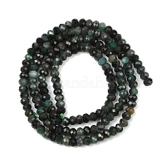 Натуральные изумрудные бисерные пряди&nbsp;G-B175-A20-2x3mm