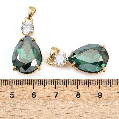 Латунные микро проложить кубического циркония подвески KK-B150-30G-05L-1