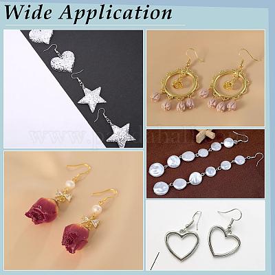 80 шт. 4-х цветные крючки для сережек из нержавеющей стали 304 STAS-UN0054-22-1