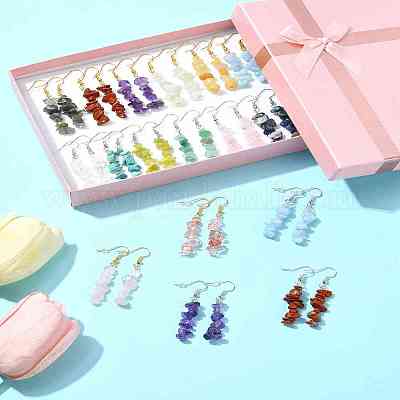 Природные и синтетические Gemstone болтающийся EJEW-FS00056-1