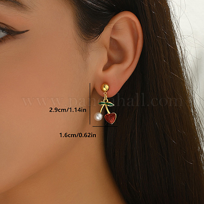 Латунные болтающиеся серьги JI9518-3-1