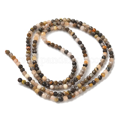 Натуральные бусины из яшмы шмеля G-D306-A08-2mm-1