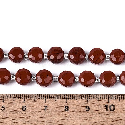 Натуральные красные яшмы бусы пряди G-B153-B21-1