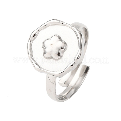 Кольца-манжеты из нержавеющей стали 304 для женщин RJEW-B136-04B-P-1