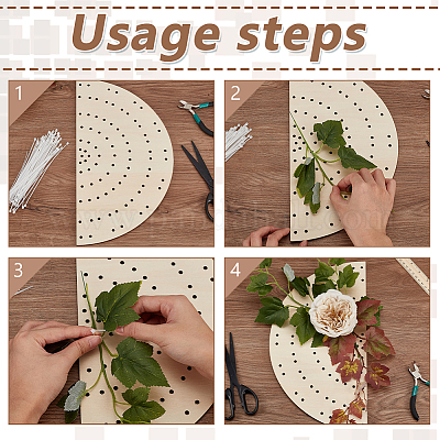 2 шт. деревянные доски для венков DIY-FG0006-77B-1