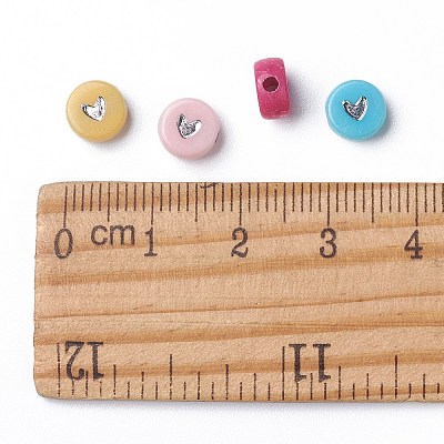 Непрозрачные акриловые бусины PACR-N006-50-B02-1