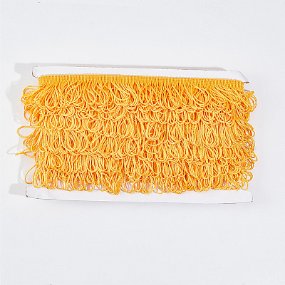 Кружевная лента из полиэстера с кисточками DIY-WH0308-535C-1