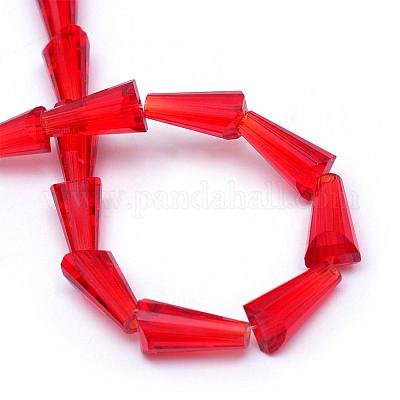 Прозрачные стеклянные бусины GLAA-R170-4x8-01N-1