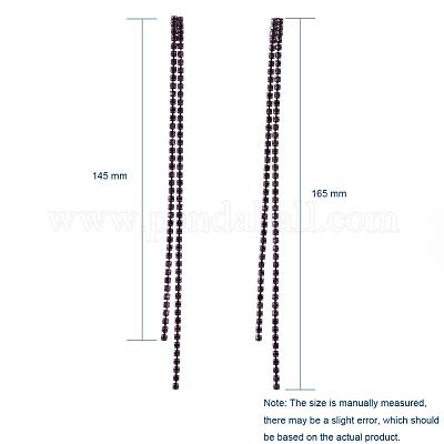 Кисточкой серьги EJEW-JE03874-01-1