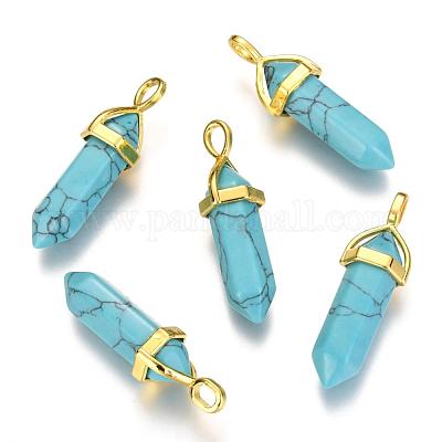 Подвески из смешанного камня с двойным окончанием и заостренным концом G-G902-C-1