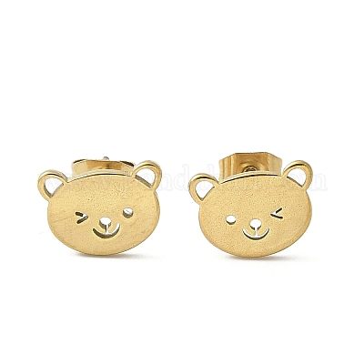 Серьги-гвоздики из нержавеющей стали 304 STAS-E501-22G-1