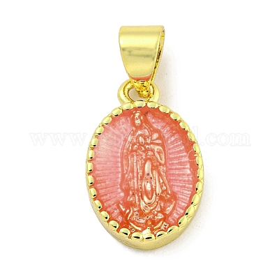 Подвески из латуни с эмалью в стойку KK-B091-15D-1