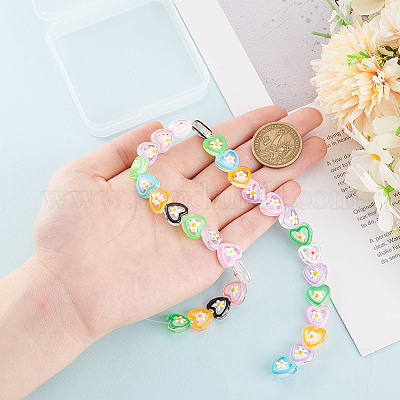 1 нить прозрачных стеклянных бусин LAMP-GO0001-21-1