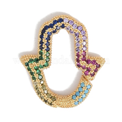 Стойки обшивки латунные микро проложить кубического циркония Twister застежками KK-NH0002-07G-02-1